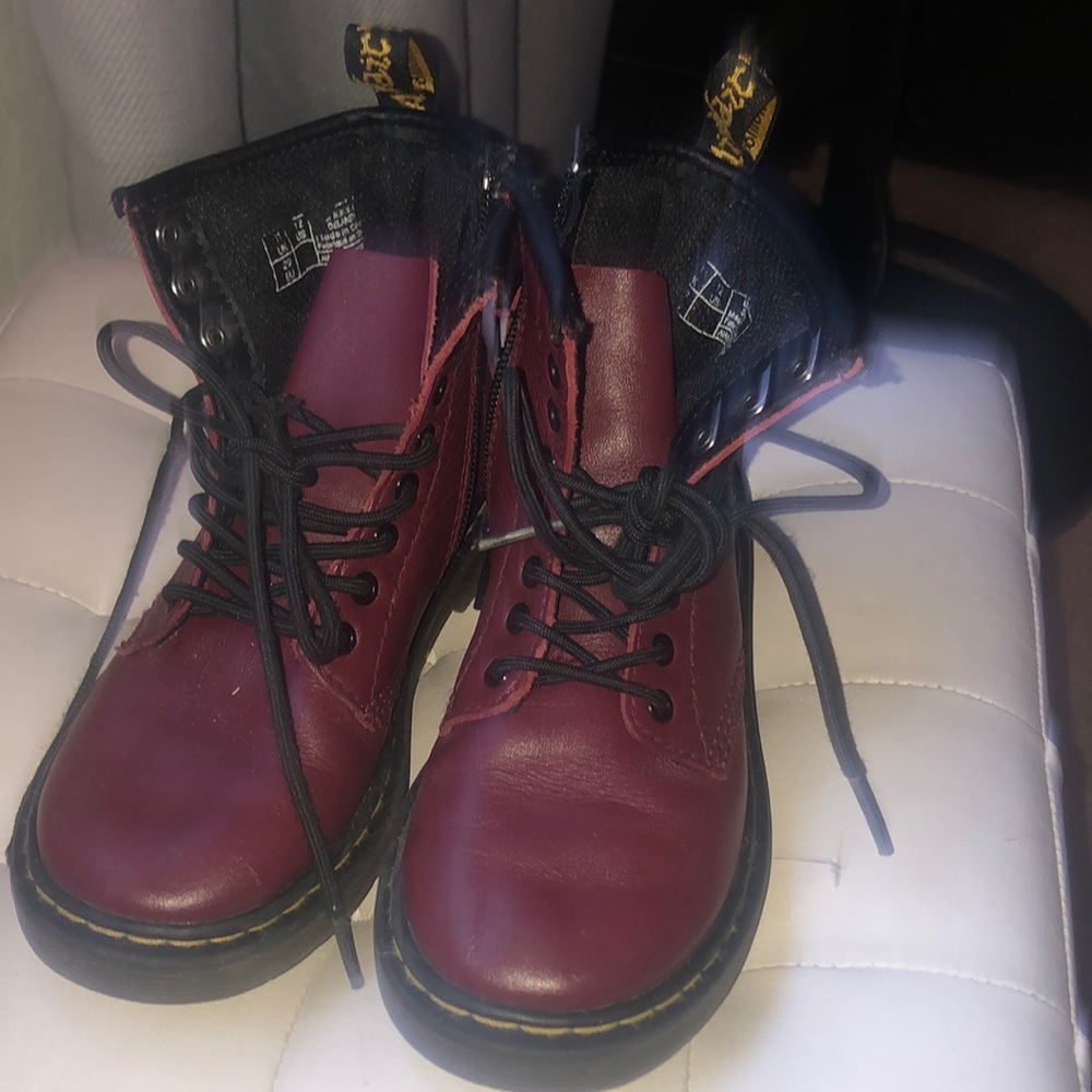 Doc martens, wine colore, size 12